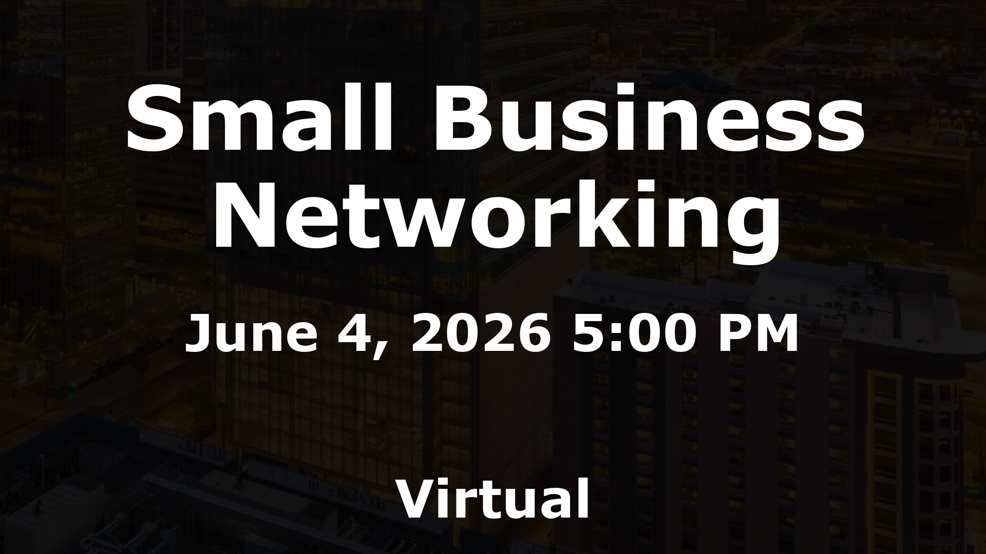 Small Business Networking event image